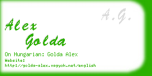 alex golda business card